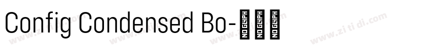 Config Condensed Bo字体转换